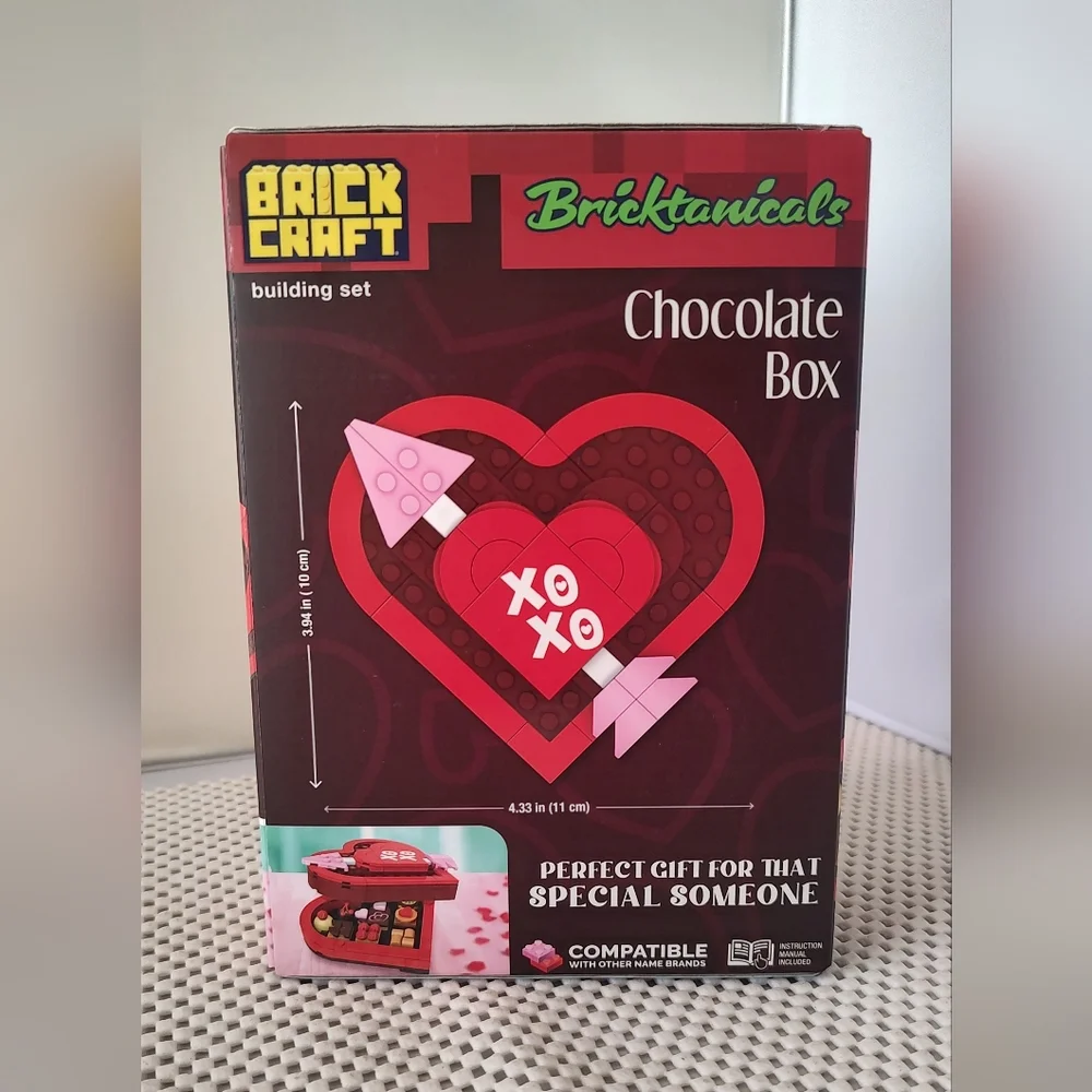Brick Craft Chocolate Box 72630 Bricktanicals NWT Building Toy Set Valentine's